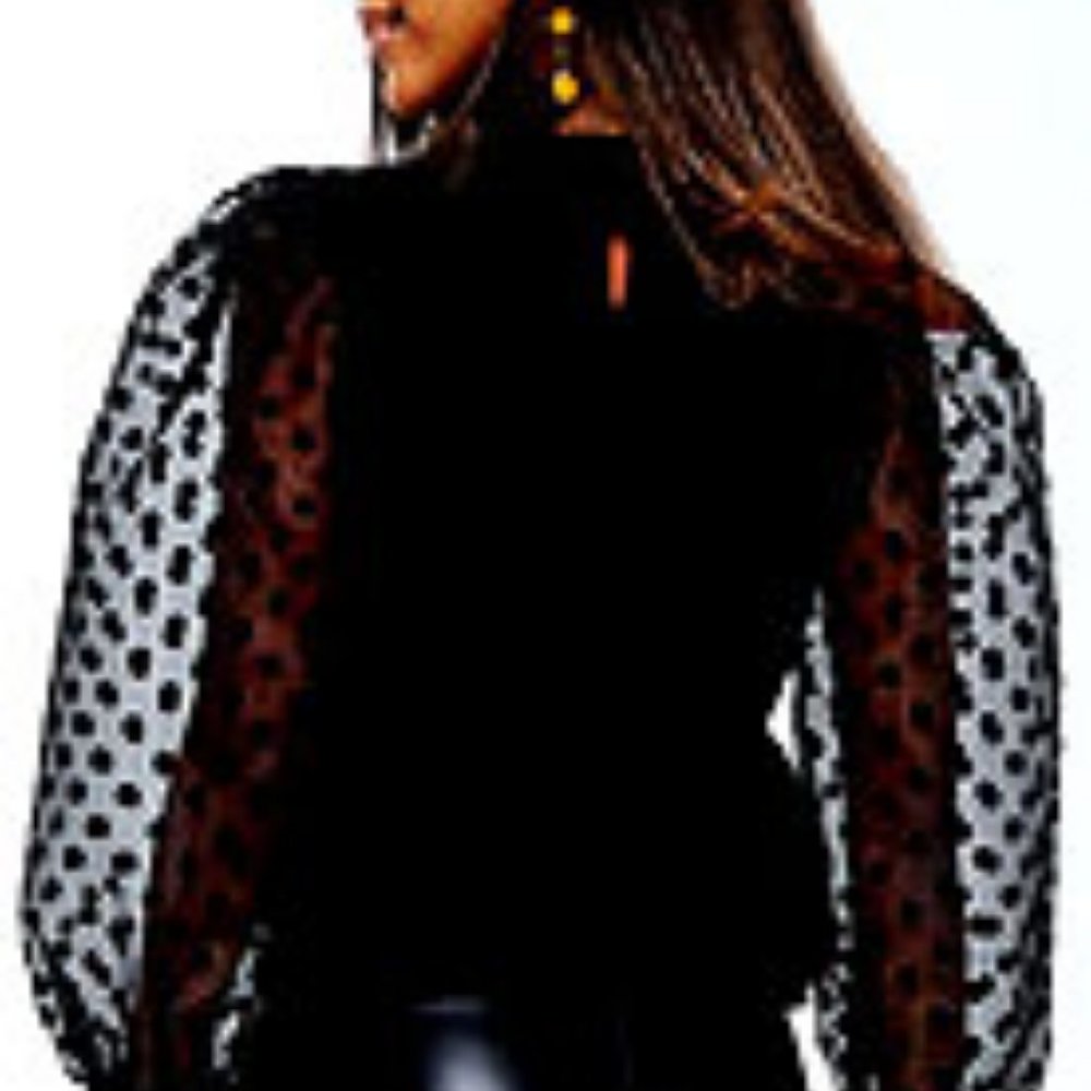 New "Sexy Dream Blouse Top In Black", M